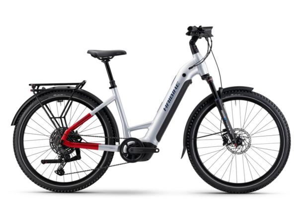 Haibike TREKKING 7 LOW i800Wh 11-G Cues 25-26 HB BCXK GL_grey/red/blue Rh M/45