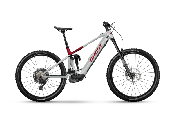 GHOST E-RIOT CF Advanced rebel red/misty gray gl&auml;nzend S